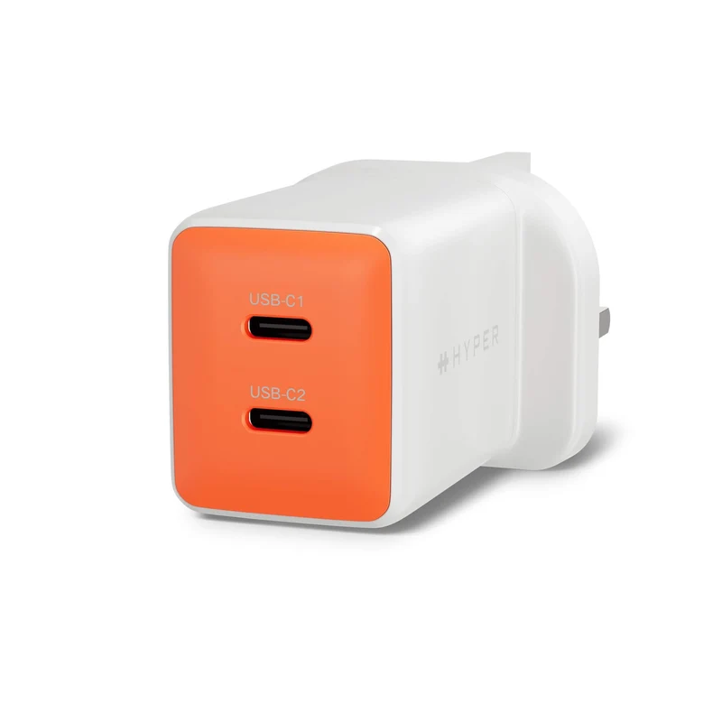 Chargeur mural HyperJuice Flex 45 W GaN - Orange (Royaume-Uni)