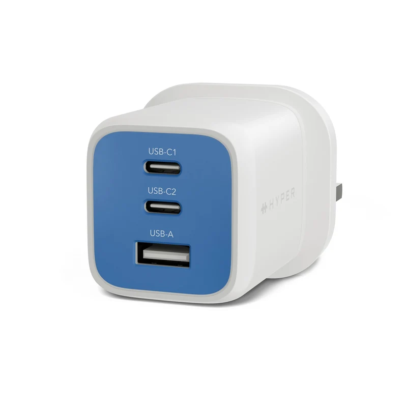 Chargeur GaN HyperJuice Flex 65 W - Bleu (UE)