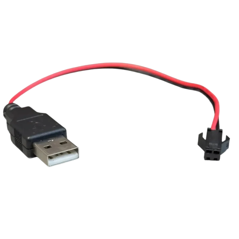 Câble chargeur USB 5V vers SM2.54 2PIN femelle 20CM