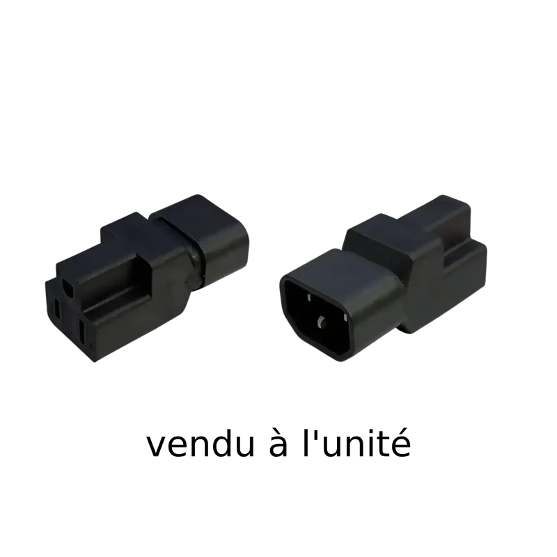 Convertisseur de Prise AC IEC320 C14 à NEMA 5-15R