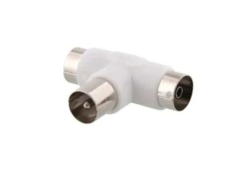 Adaptateur antenne TV 9,5mm mâle / 2 x 9,5mm femelle