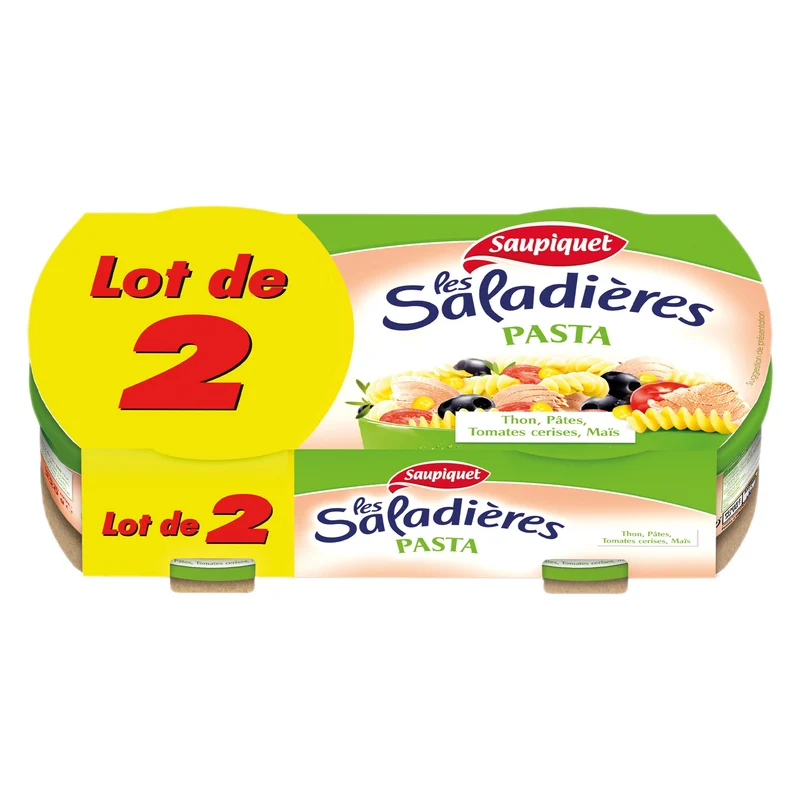 LOT DE 2 BOITES DE THON SALADIERE PASTA