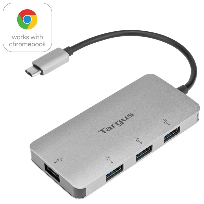 Port USB-C 4-en-1 vers ports USB-A 3.0 compatible avec Windows®, MacOS® et Chromebook