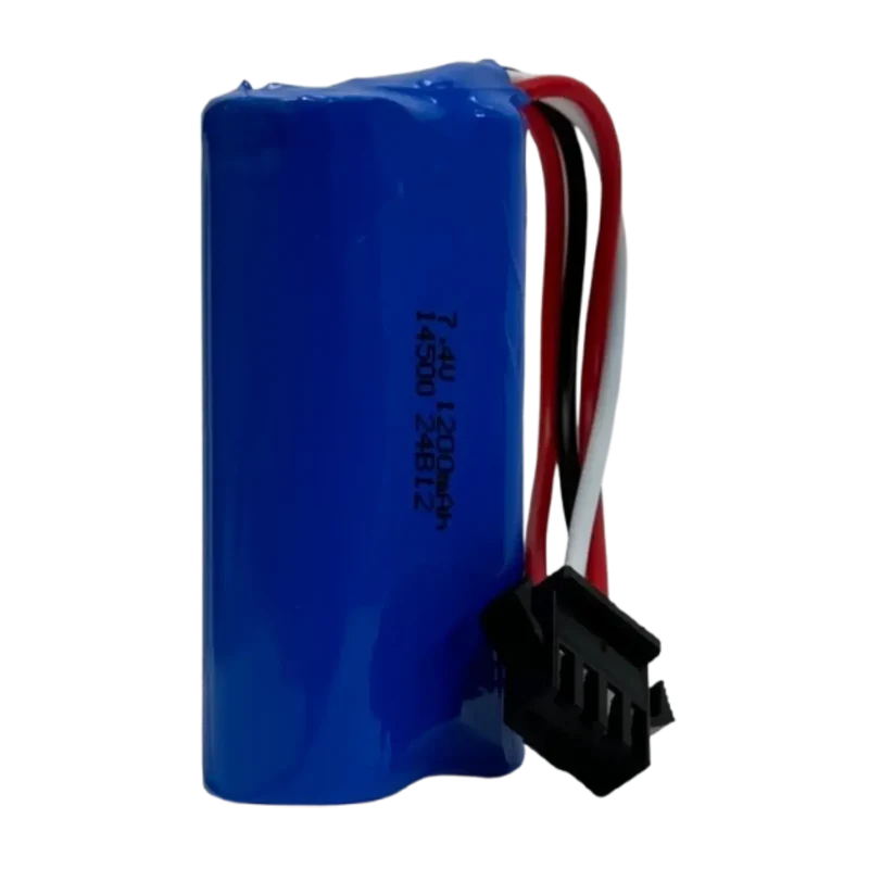 Accumulateur rechargeable 7,4V 1200mAh 2x14500 AA avec connecteur SM-4P