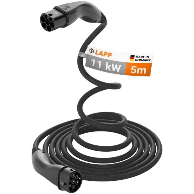 Câble de recharge Helix pour voiture électrique - Type 2 - 11KW - 5M