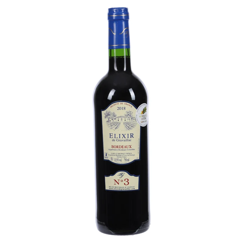 ELIXIR DE GRAVALLAC 2018 13,5% MEDAILLE D'OR