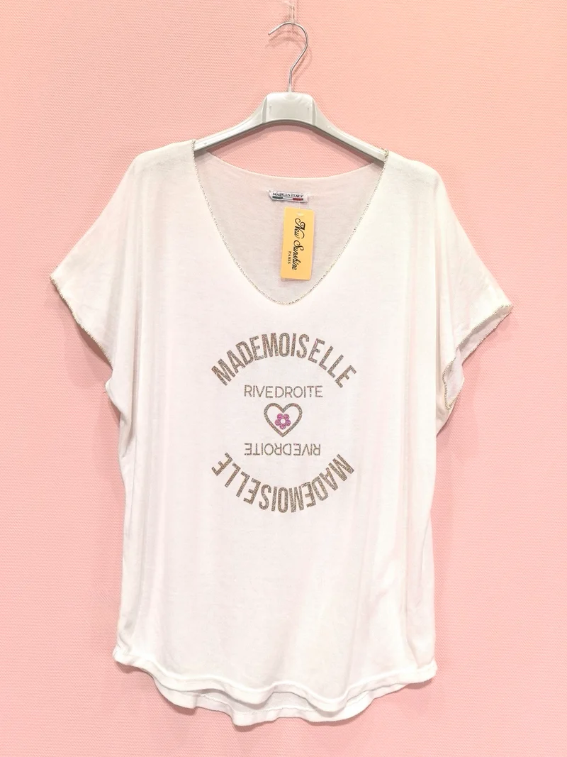 T-shirts Mademoiselle River Droite(x8)