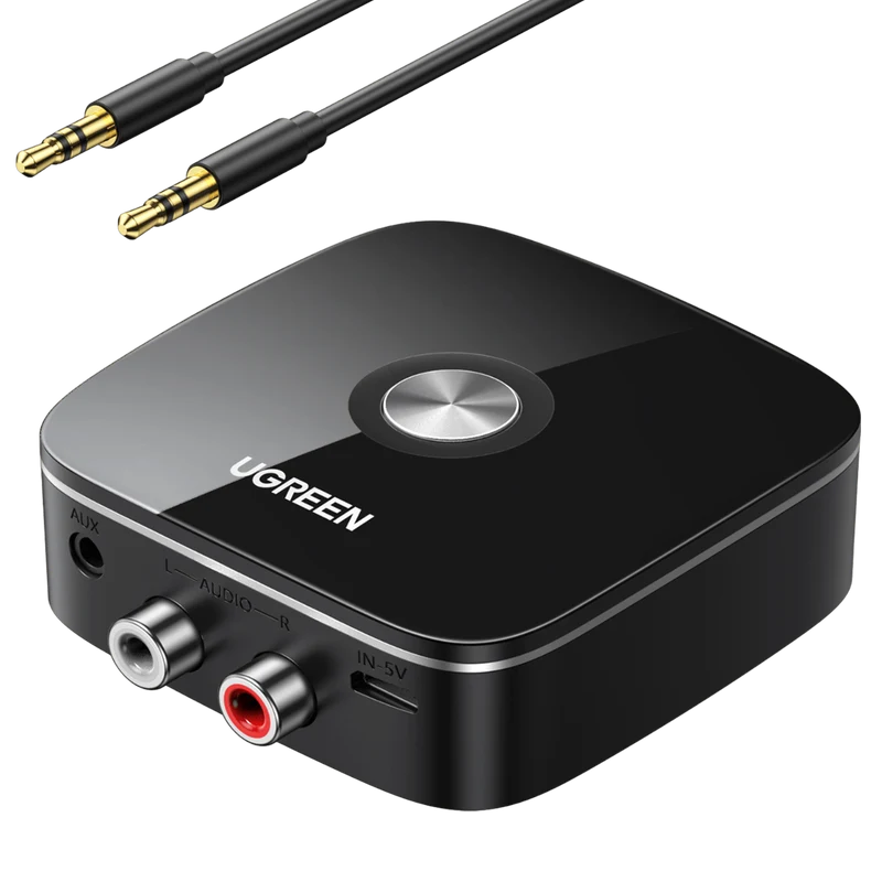 UGREEN Récepteur Bluetooth 5.0 Adaptateur Bluetooth HiFi sans Fil EDR Technologie avec 3.5mm