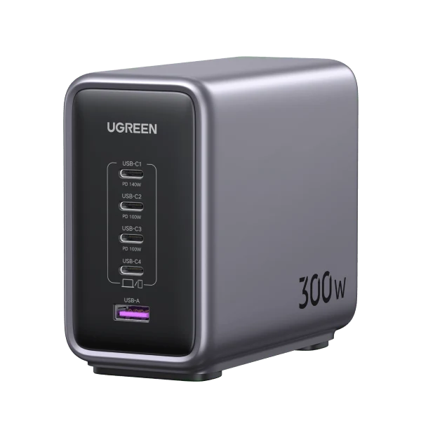 UGREEN Nexode 300W GaN Chargeur PD USB-C avec 5 ports