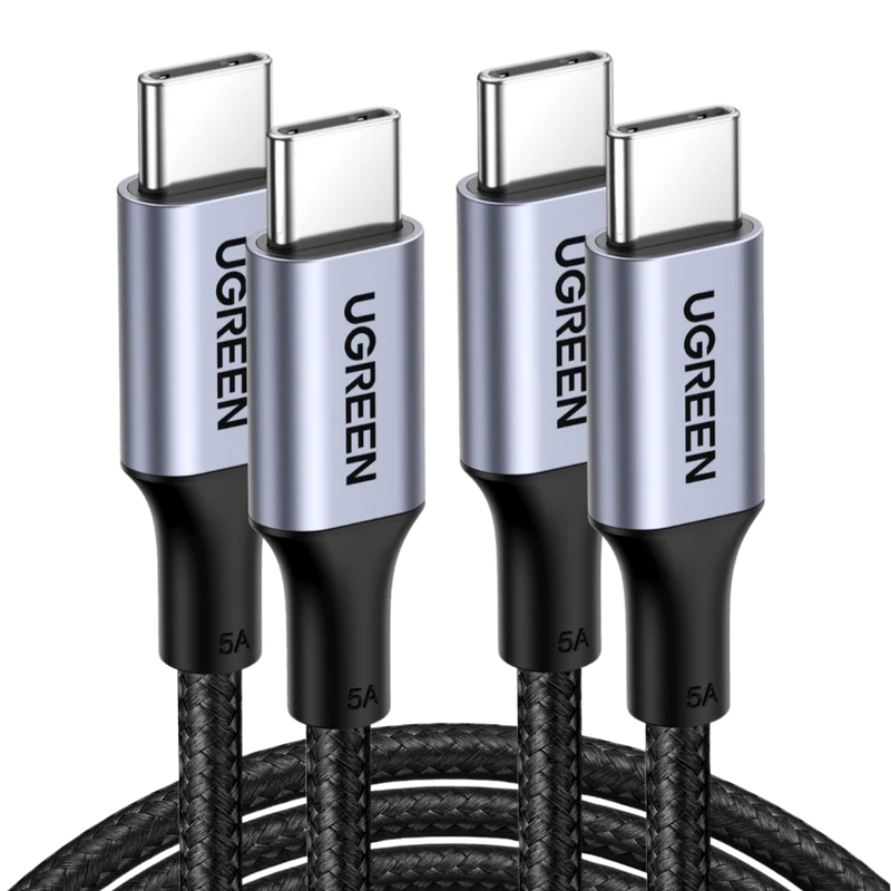 UGREEN Lot de 2 Câble USB C vers USB C Nylon Tressé PD 100W
