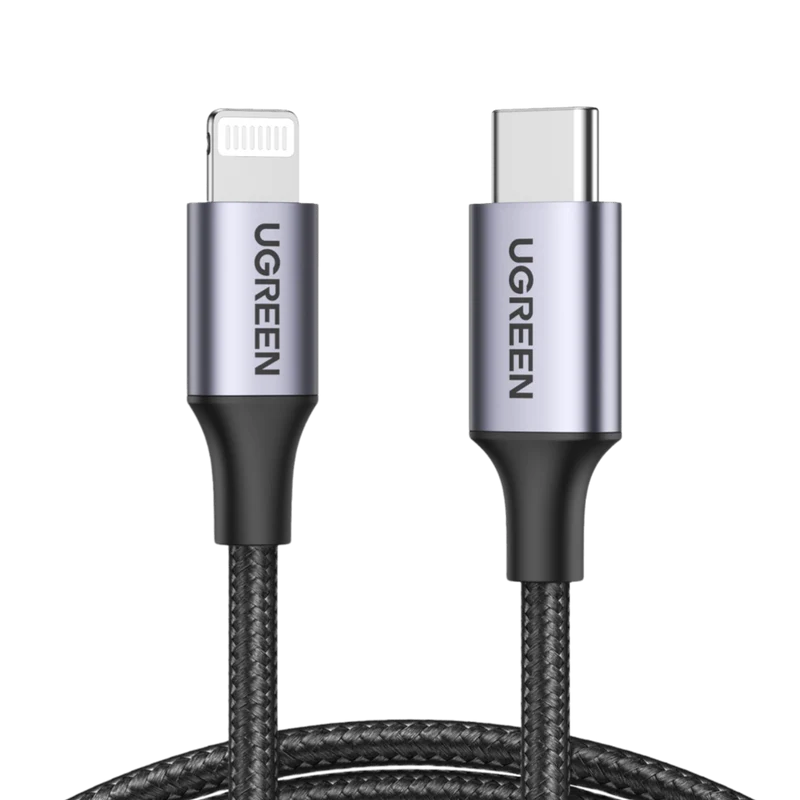 UGREEN Câble Lightning vers USB C MFi Certifié Nylon Tressé Chargeur iPhone Rapide