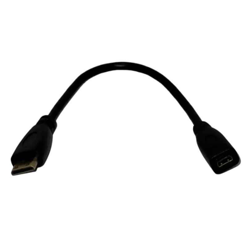Câble HDMI 1.4 Micro HDMI femelle vers Mini HDMI mâle 13 cm