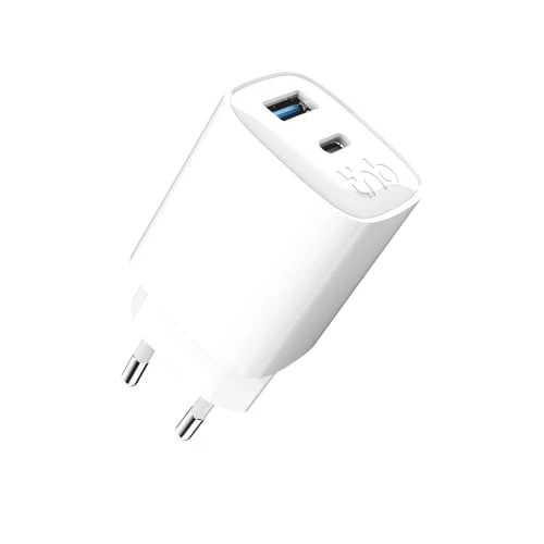 Chargeur secteur 1 USB-C + 1USB-A GAN 45W