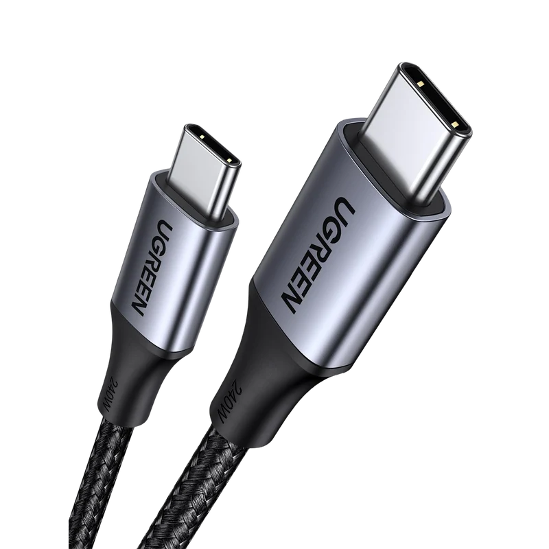 UGREEN Câble 240W USB C vers USB C PD 3.1 USB C Charge Ultra Rapide Nylon Tressé (2M)