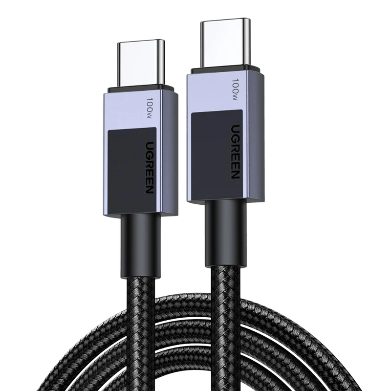 UGREEN Câble USB C PD 100W 20V 5A Charge Rapide QC 4.0 Chargeur Type C Nylon Tressé (2M)