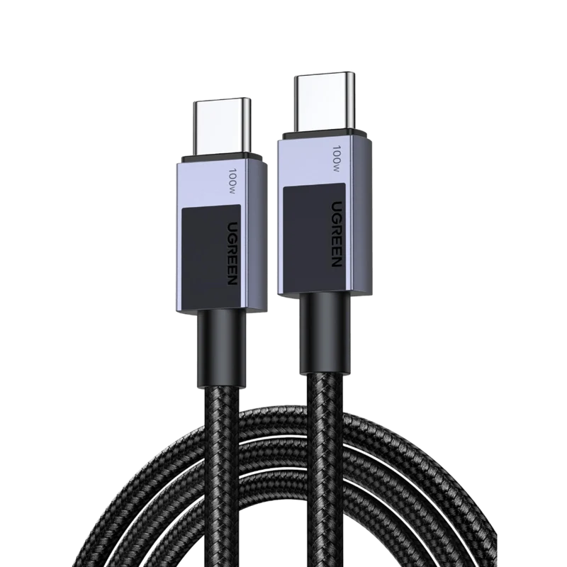 UGREEN Câble USB C PD 100W 20V 5A Charge Rapide QC 4.0 Chargeur Type C Nylon Tressé (1M)