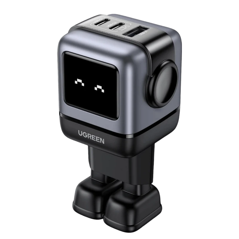 UGREEN Nexode Uno 65W Chargeur USB C Rapide 3 Ports (Noir)