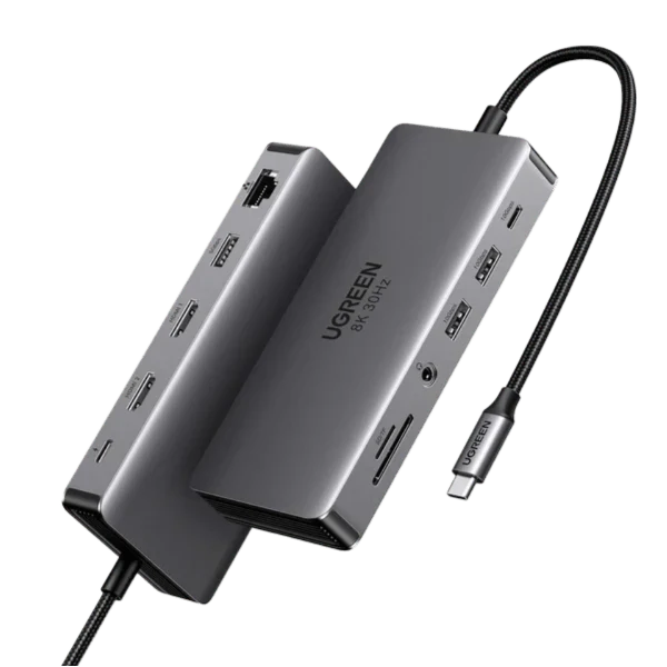 UGREEN Revodok Pro 211 Docking Station USB C 11 en 1 Double HDMI 8K30Hz USB 3.2 10Gbps avec Ethernet RJ45 Hub Adaptateur USB C
