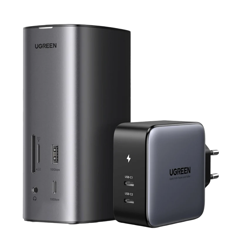 UGREEN Revodok Pro 12 en 1 Docking Station USB C 8K30Hz 4K60Hz Double HDMI 10Gbps 100W Charge
