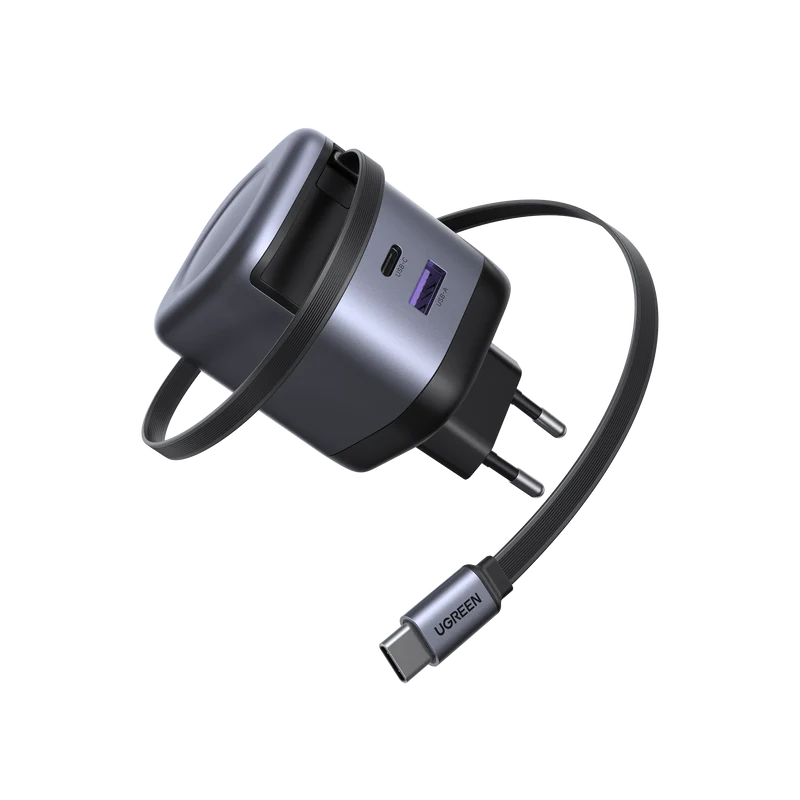 UGREEN Nexode Chargeur 65W avec câble USB-C rétractable