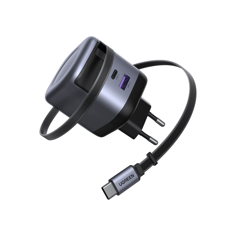 UGREEN Nexode Chargeur 45W avec câble USB-C rétractable