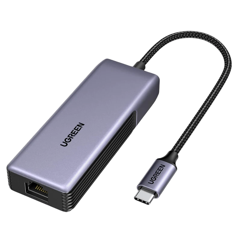 UGREEN 5Gbps Adaptateur USB C Ethernet RJ45 5 Gigabit Thunderbolt C 3.2 Gen 2 vers RJ45 WOL MDI MDIX en Aluminium Compatible avec Windows 11 Linux Kernel 5.17 MacOS