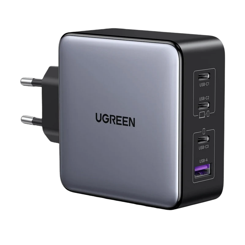 UGREEN Nexode X 160W USB C Chargeur Rapide 4 Ports GaNInfinity Prise USB C Compatible avec iPhone 16 Plus Pro Max 15 14 13 12 11 Galaxy PPS 45W S24 Ultra S23 S22 Pixel iPad MacBook Air Pro M3 M2 M1