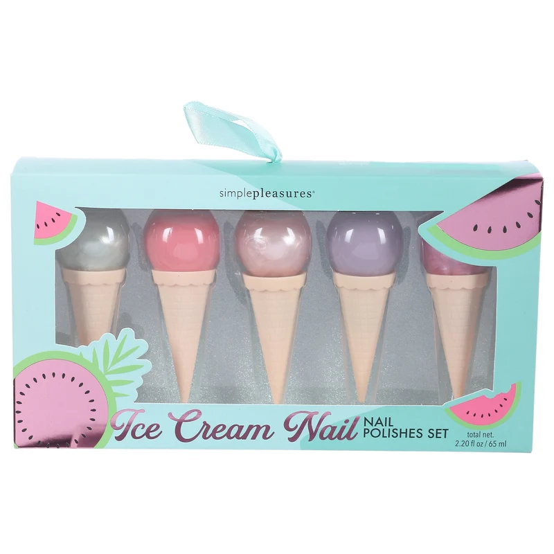 SET DE 5 VERNIS A ONGLES GLACE