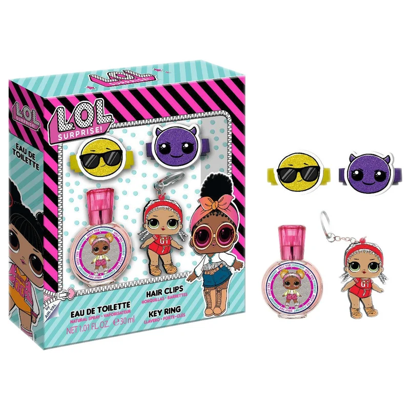 COFFRET EDT + PORTE CLE + 2 BARRETTES