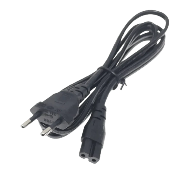 Câble alimentation secteur C7 figure 8 1,8 m noir prise européenne