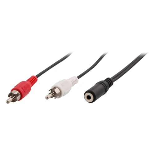 Câble jack 3,5mm femelle / 2 RCA mâle 2m