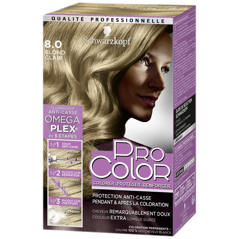 COLORATION PERMANENTE PRO COLOR 8.0 NUDE BLONDE