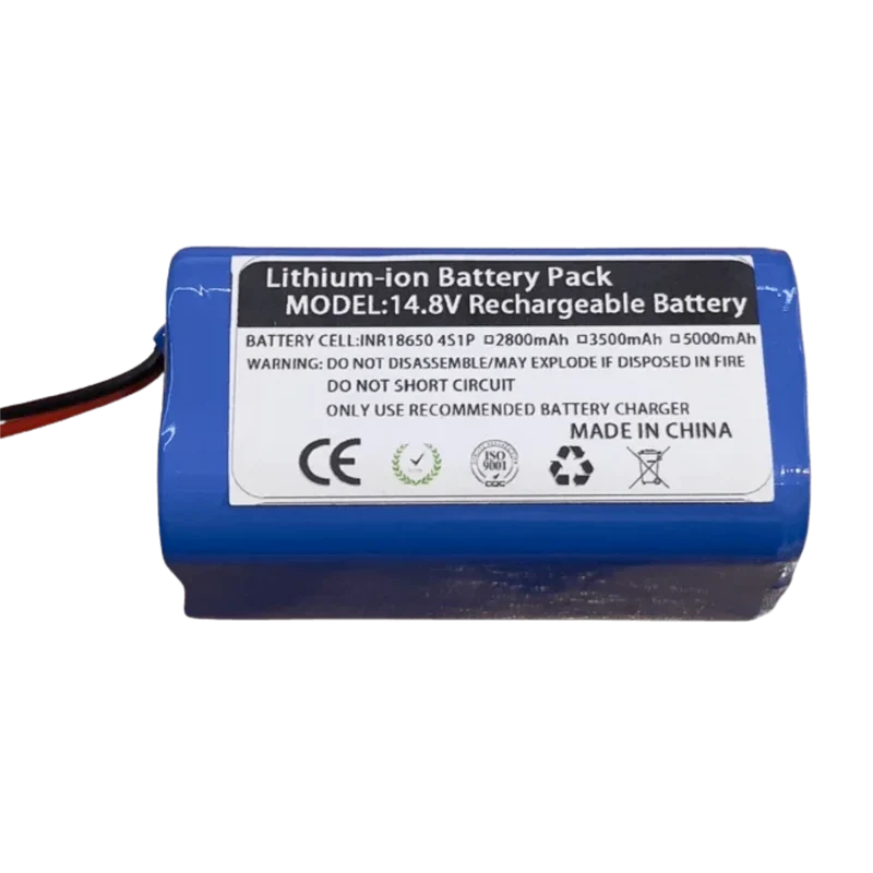 Batterie Lithium 14.8V 14.4v 2600mAh 4S1P pour Aspirateur Robot – Li-ion avec BMS