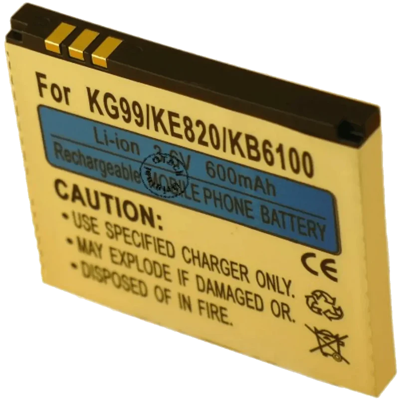 Batterie pour téléphone portable LG KB6100, KE820, KE850, KG99, PRADA