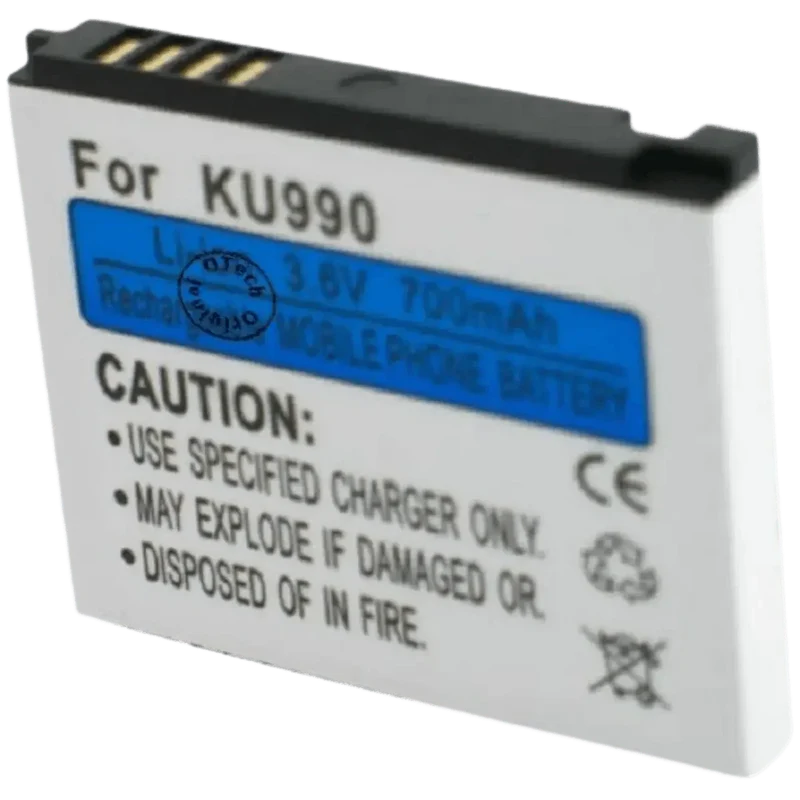 Batterie pour téléphone portable LG COOKIE, CU915, CU920, KG130