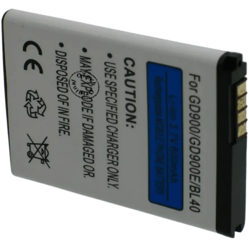Batterie pour téléphone portable LG BL40, GD900, GD900E