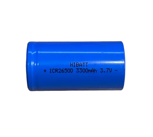 Batterie lithium 26500 3.7V 3300mAh avec pôle positif à plat