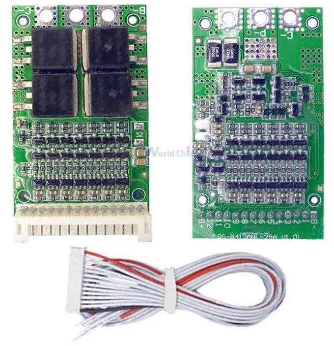 Carte de protection BMS Li-ion 6S à 13S - 25A