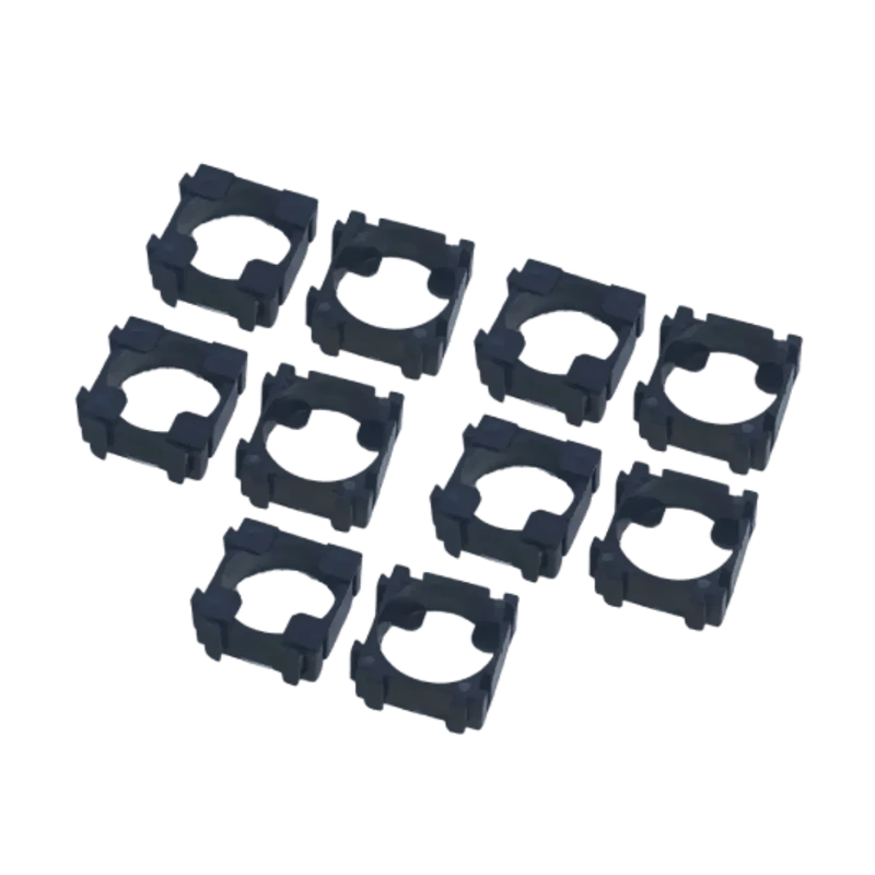 x10 pièces support de rangement anti vibration pour accu 18650