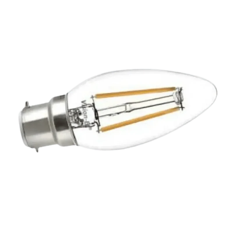 Ampoule Flamme LED B22 Filament 2W 3000K Pack x2