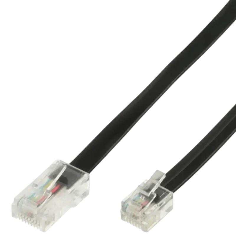 Câble modulaire RJ45 mâle à RJ12 mâle 6 fils 6 mètres