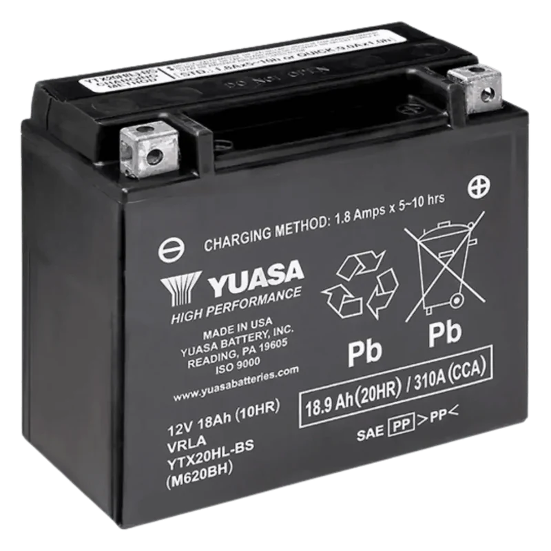 Batterie Yuasa YTX20HL 12 V AGM prête à l’emploi