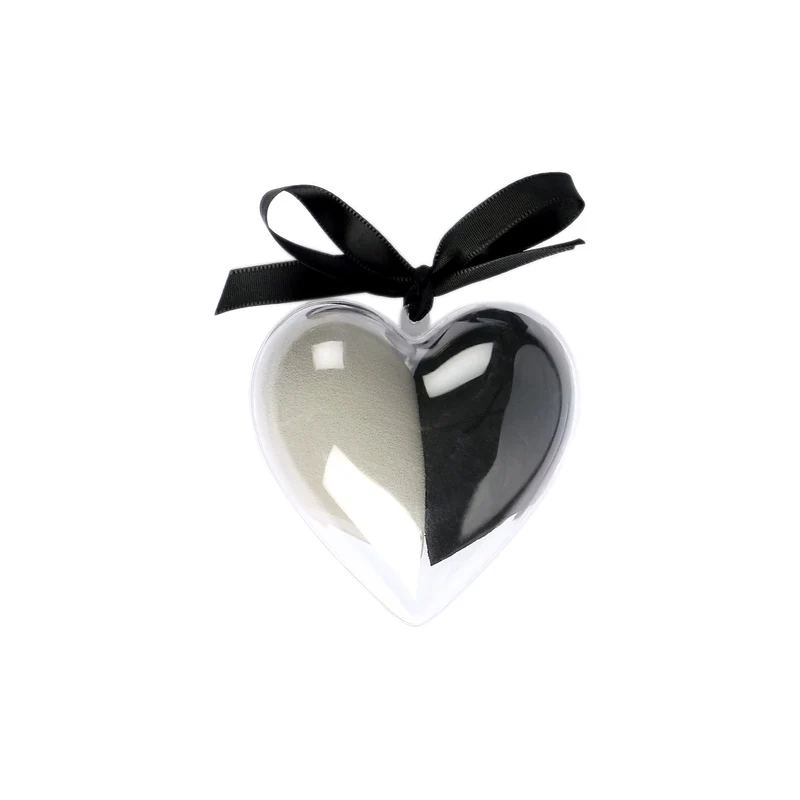 2 éponges à maquillage avec boîte de rangement transparente