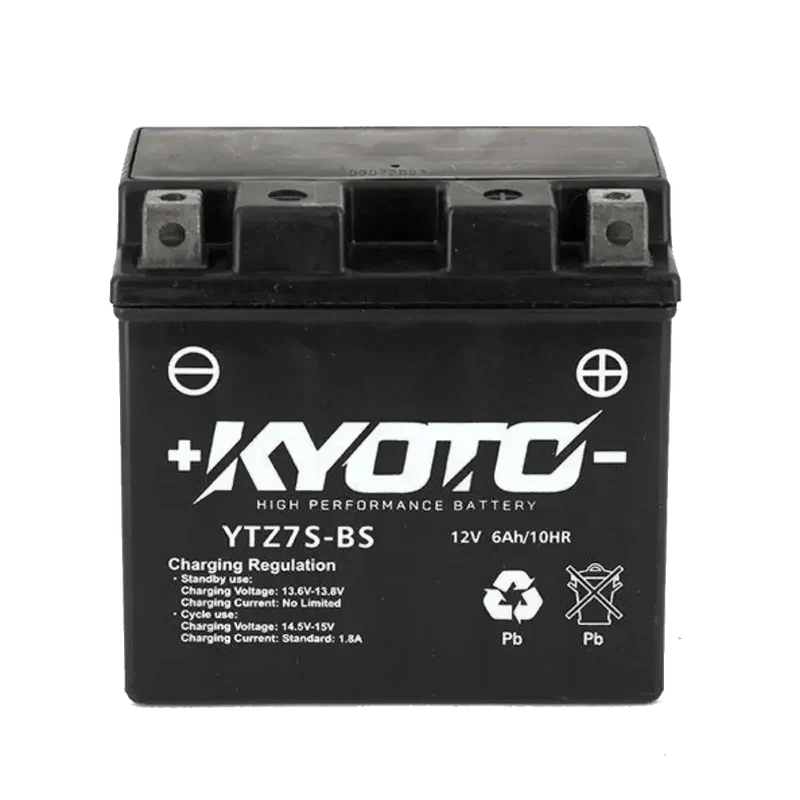 Batterie Moto KYOTO GTZ7S-BS 12V 6Ah AGM – Sans Entretien Prête à l'Emploi