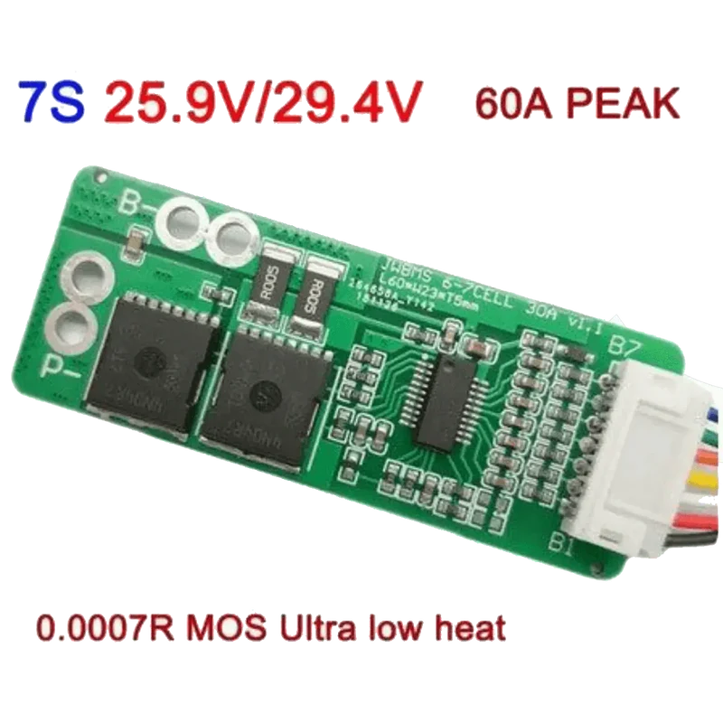 Carte de protection BMS Li-Ion 7S 25.9v 30A