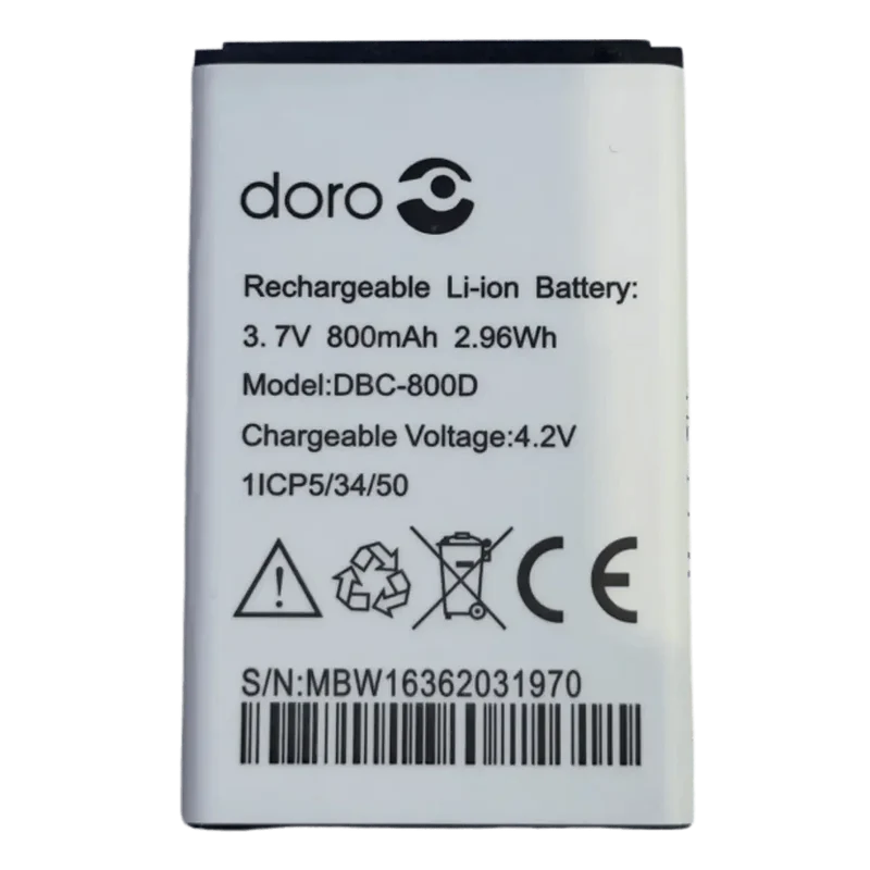 Batterie DBC-800D pour téléphone Doro d'origine
