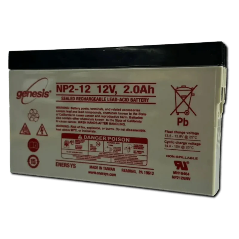 Batterie Plomb AGM 12V 2Ah NP2-12 Faston 4.75mm