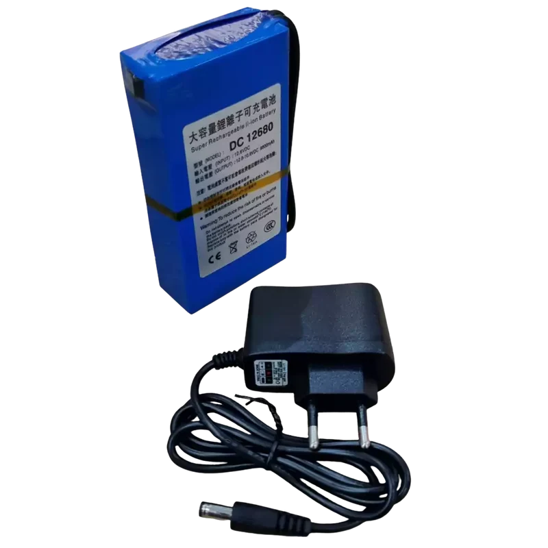 Batterie rechargeable Li-ion 12V 6800mAh avec chargeur