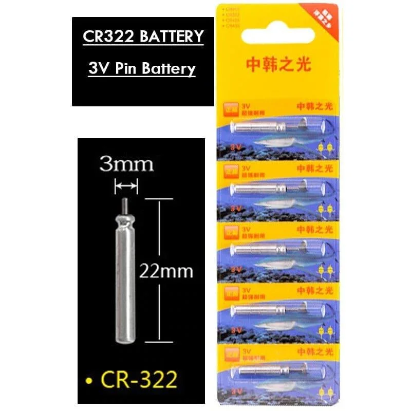 Piles pour Flotteur de Pêche Led CR322 - CR425 - CR435