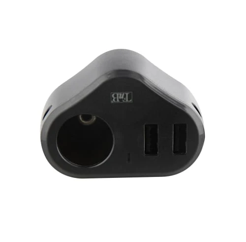 Chargeur allume-cigare 2XUSB-A 24W + prise allume-cigares